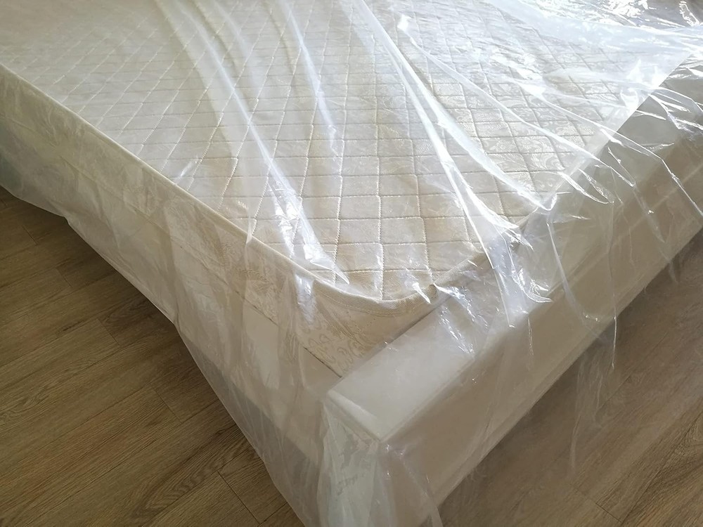 ComfortHome Mattress Bag for Moving and Storage, Queen/King (1-Pack), Clear