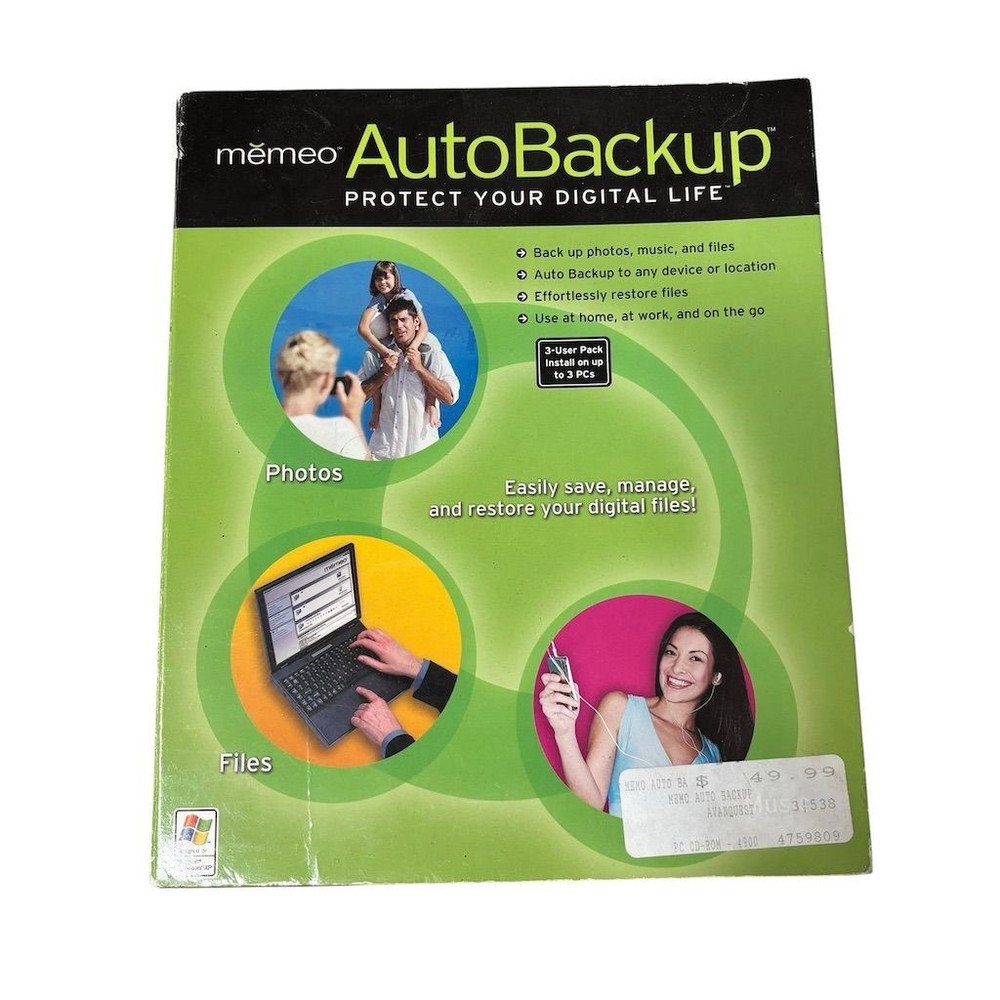 Encore Memeo AutoBackup Software CD for Windows XP