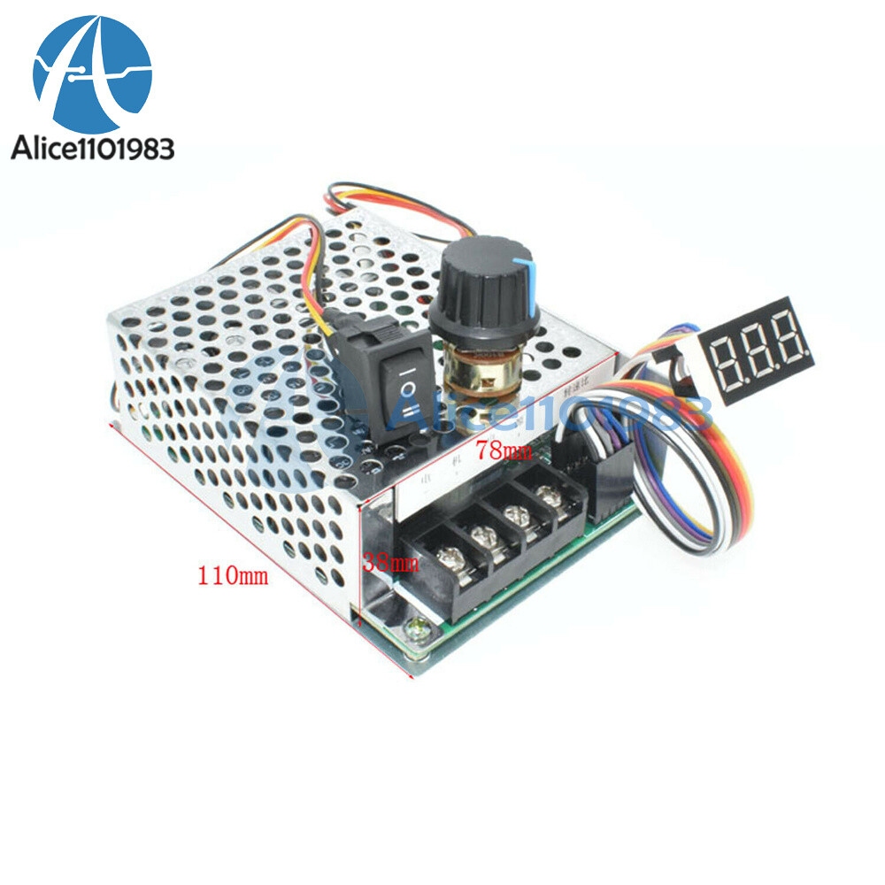 DC10-50V 40A LED Digital Display Adjustable DC Motor Speed Regulator Controller