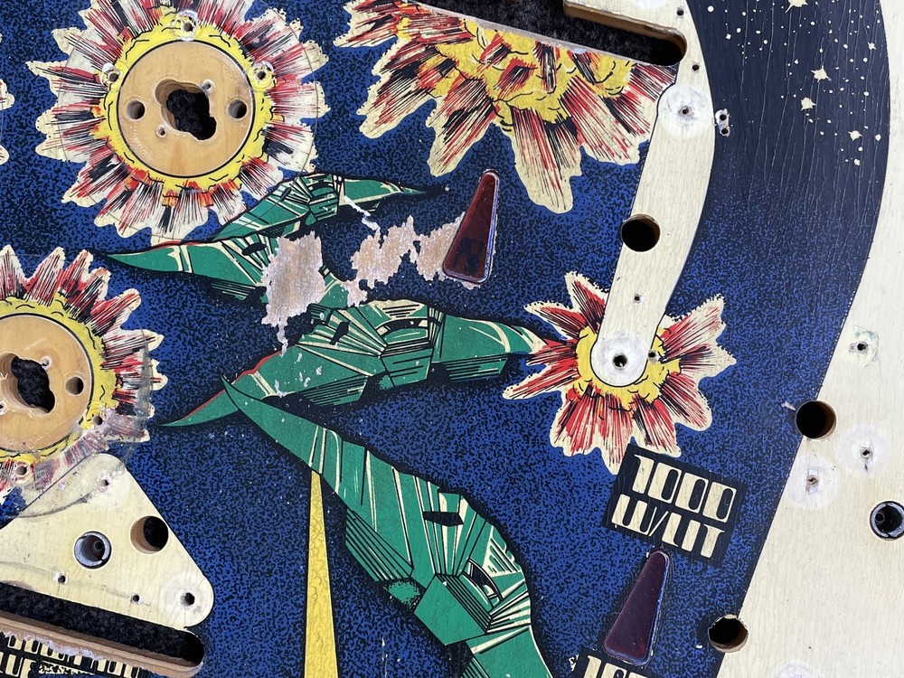 Williams Stellar Wars Pinball Machine Game Playfield