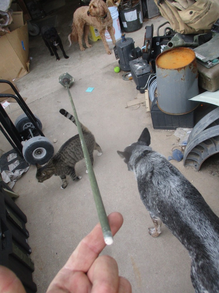 Used Fair Cond 8.5' Whip Antenna & Spring Base AS-3900/VRC, CORRECT for HMMWV