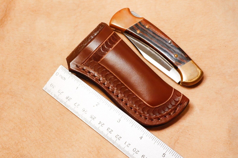 Custom Leather Sheath for Buck 112