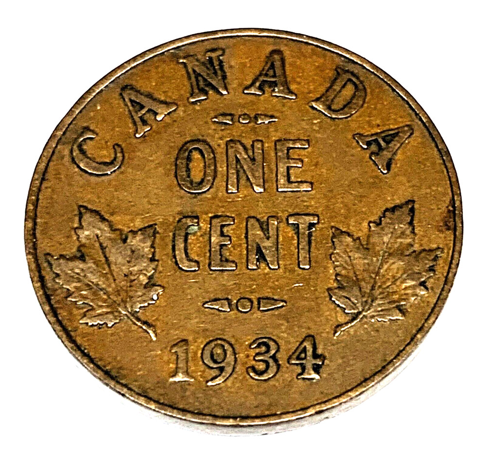# C6761   CANADA  ONE CENT    COIN,     1934