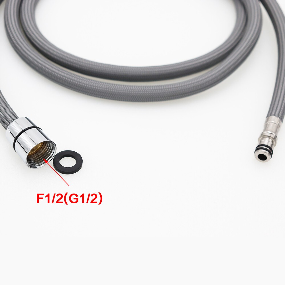 Kitchen Replacement Faucet Hose Quick Connect Pull Out Hose Nylon Hose Tube