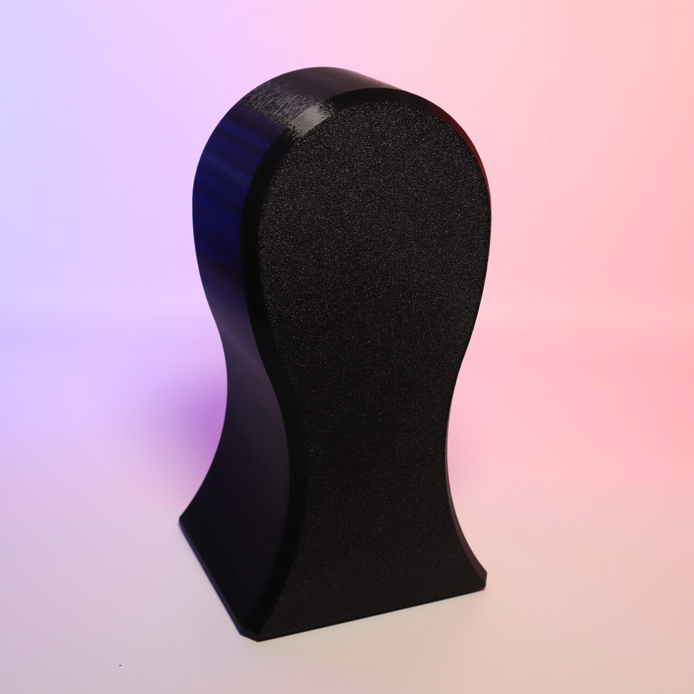Headphone Stand with Storage Compartment, Black, Dual-Level Design