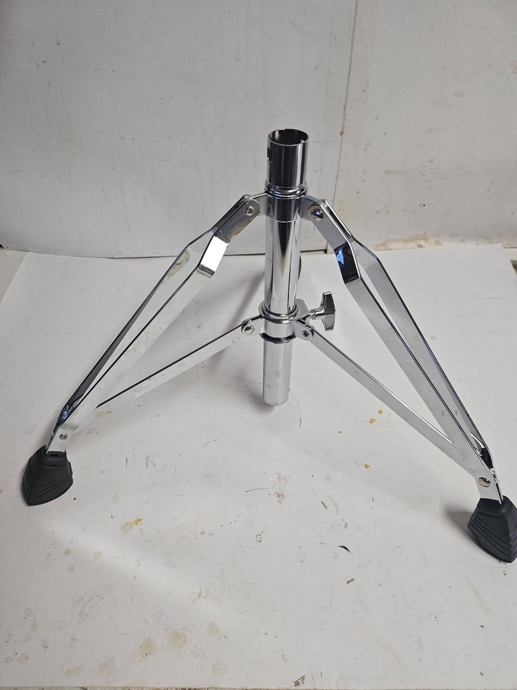 NEW Chrome Plated Drum Stand Tripod Silver - 12" High