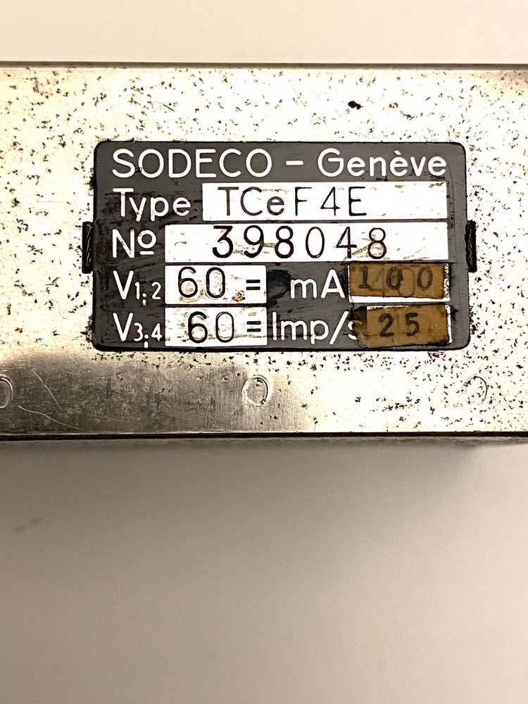 SODECO TCeF4E 4 DIGIT RESET IMPULSE COUNTER
