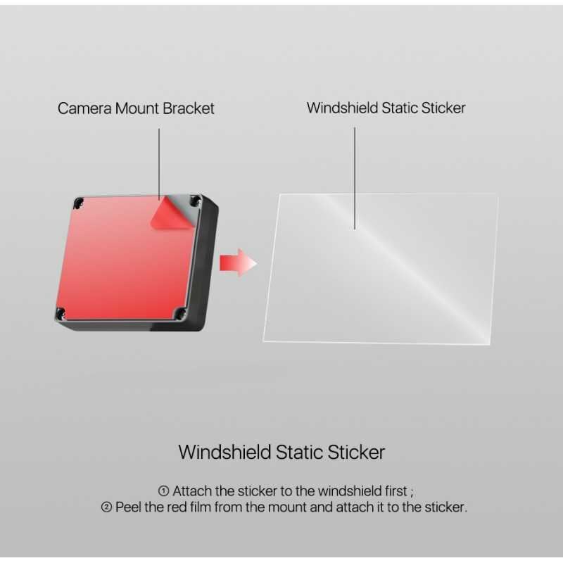 Viofo Transparent Staic Stickers - 2 Pack