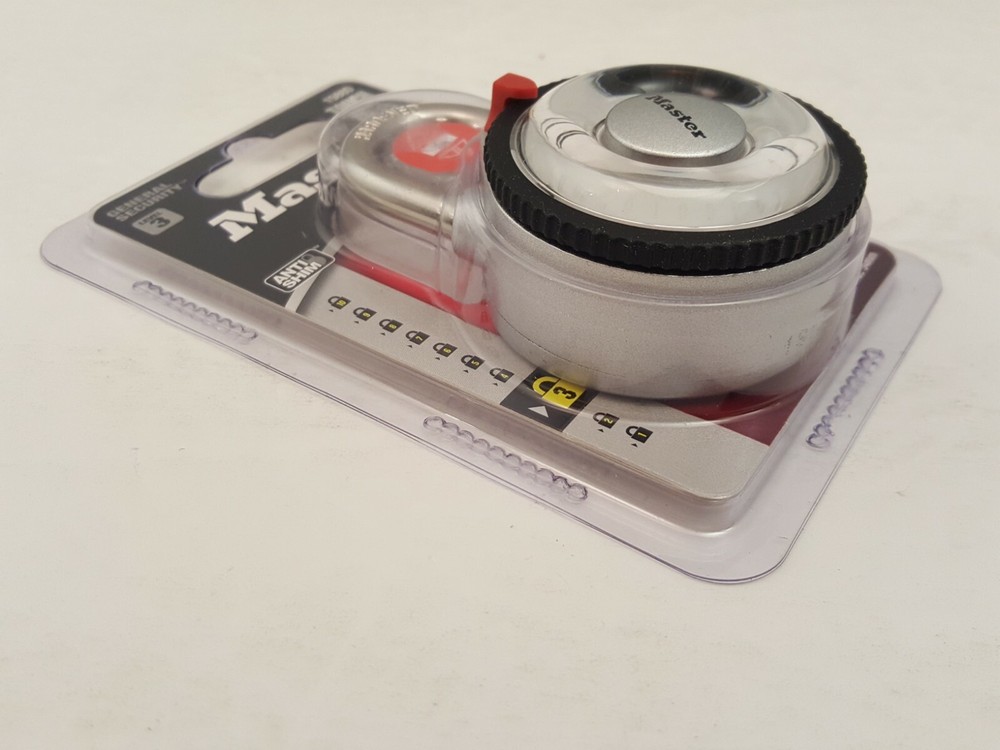 Master Lock Wide Magnification Combination Dial Padlock | Silver | Lvl 3 | 1588D