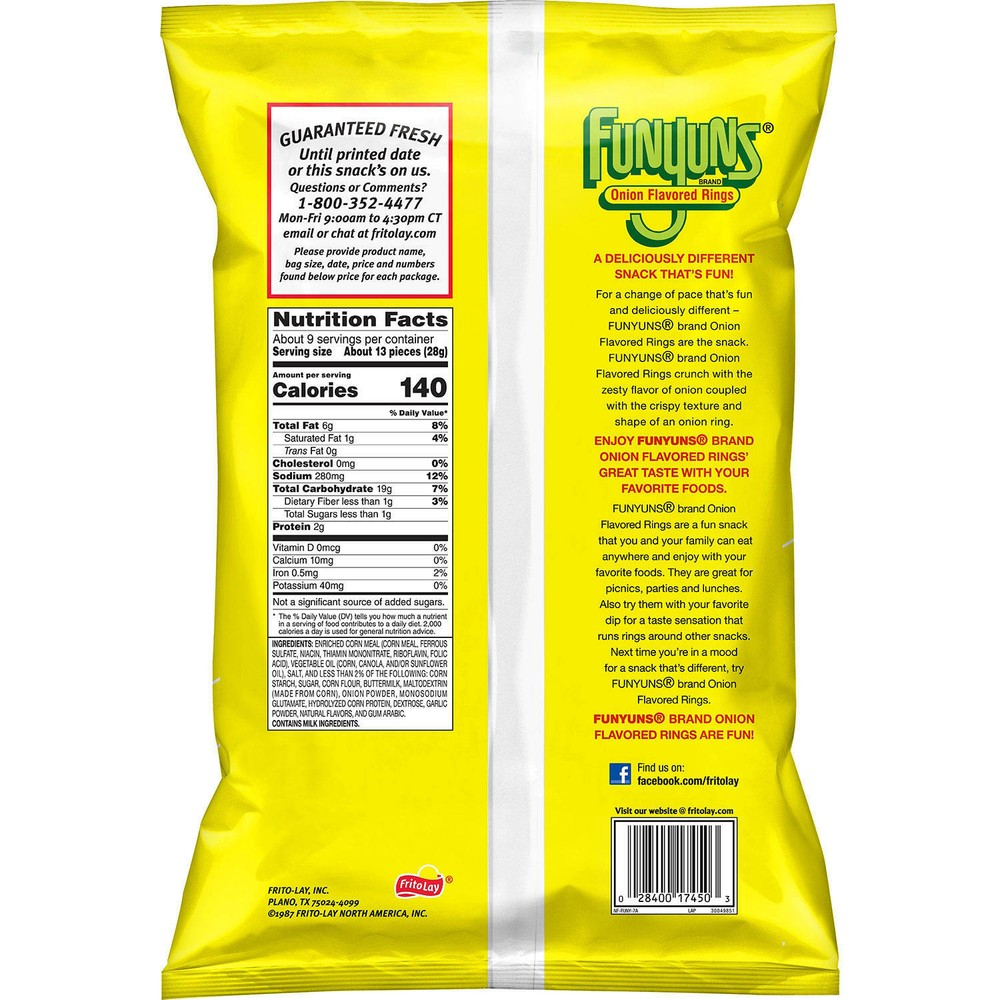 Funyuns Onion Flavored Rings 9.25 oz
