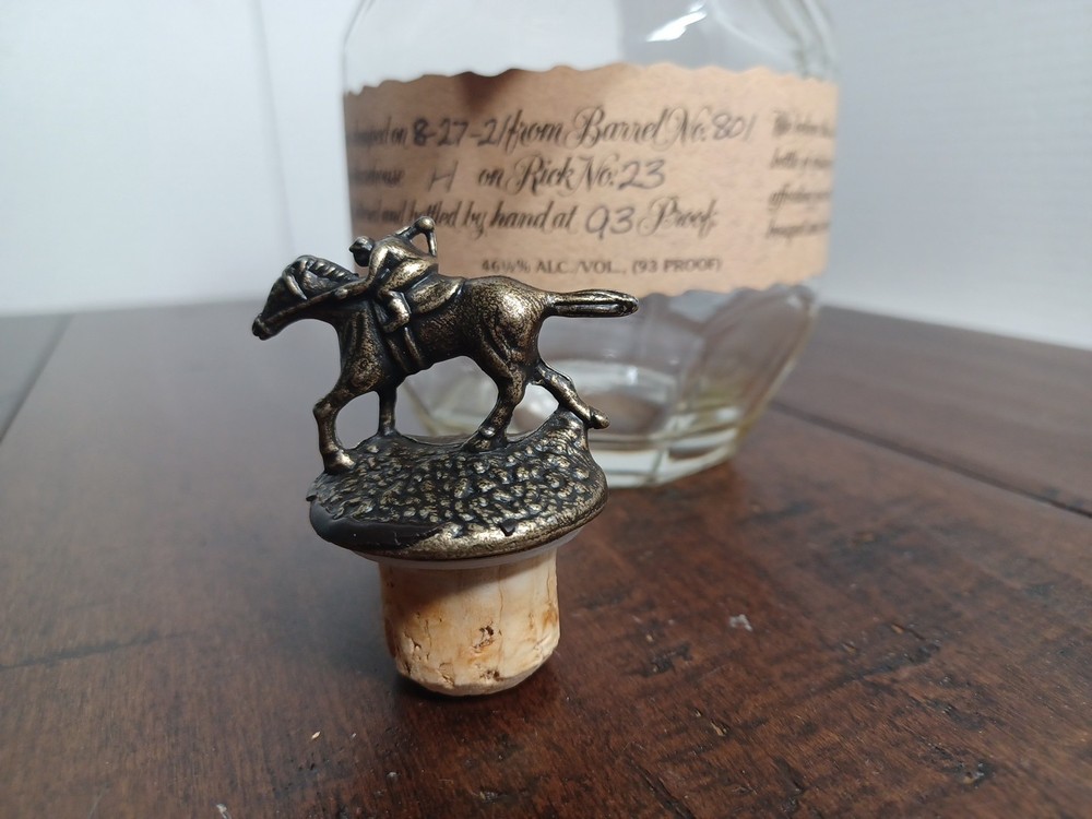 Blantons Bourbon Empty Bottle with Stopper (Letter O)