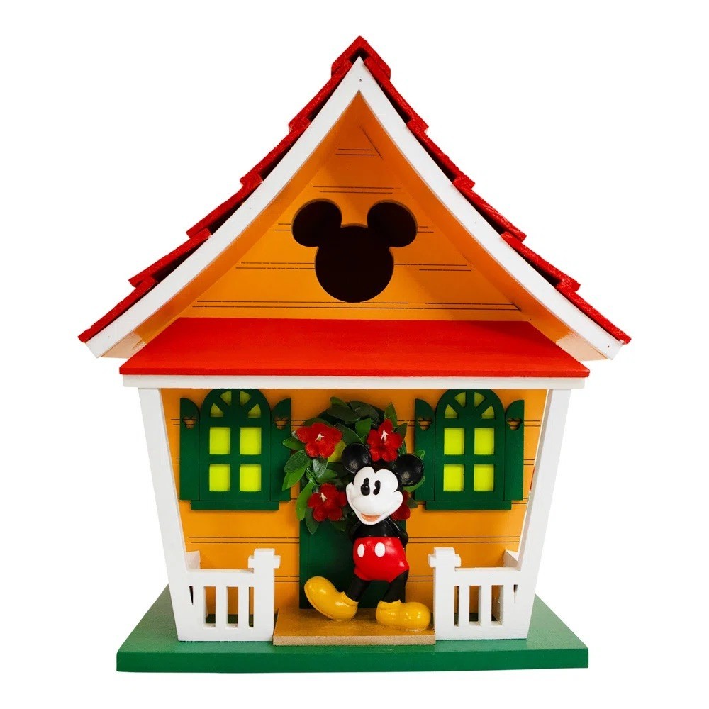 Mickey Mouse Birdhouse by Home Bazaar NEW