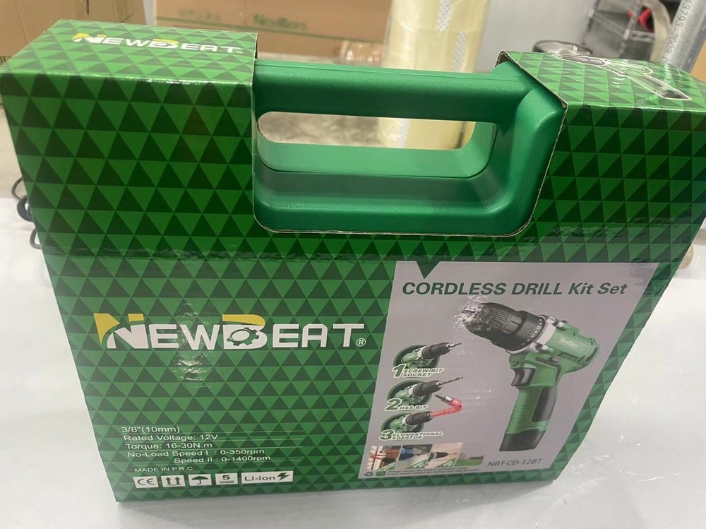 Multi-function 12V Electric Drill Screwdriver Kit Variable Speed w/ Flexible Sha