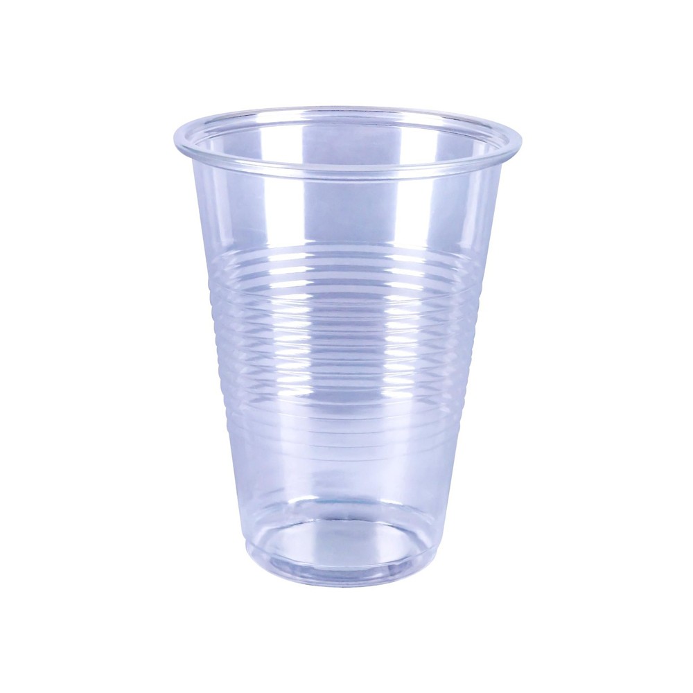 Amazon Basics Disposable Clear Plastic Cups, 16oz, 50 Count