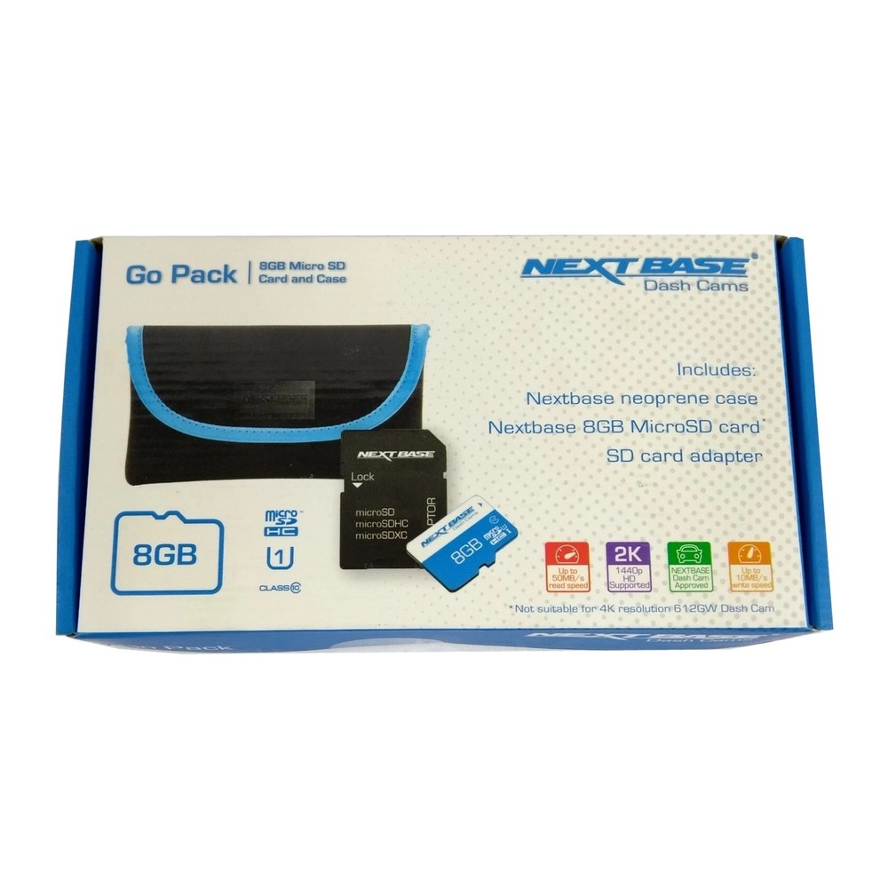 Nextbase Go Pack Plus Dash Cam Carry Case & 8GB MicroSD Card