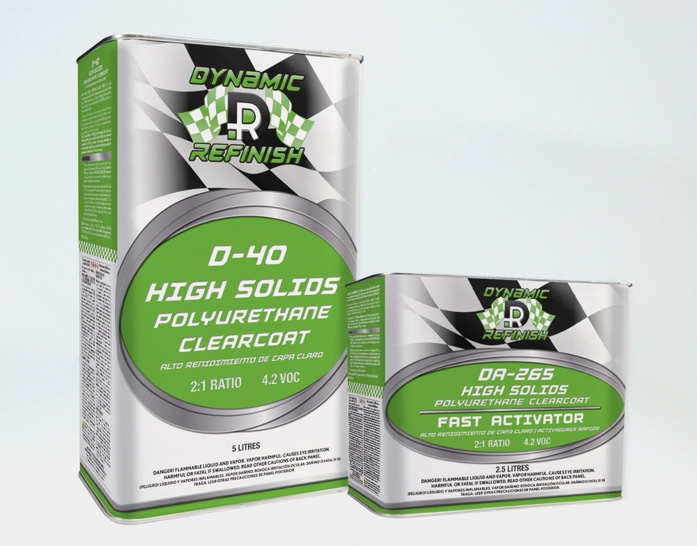 Dynamic Refinish HS 2:1 Clearcoat  & Fast Activator (7. 5 Liter Kit)