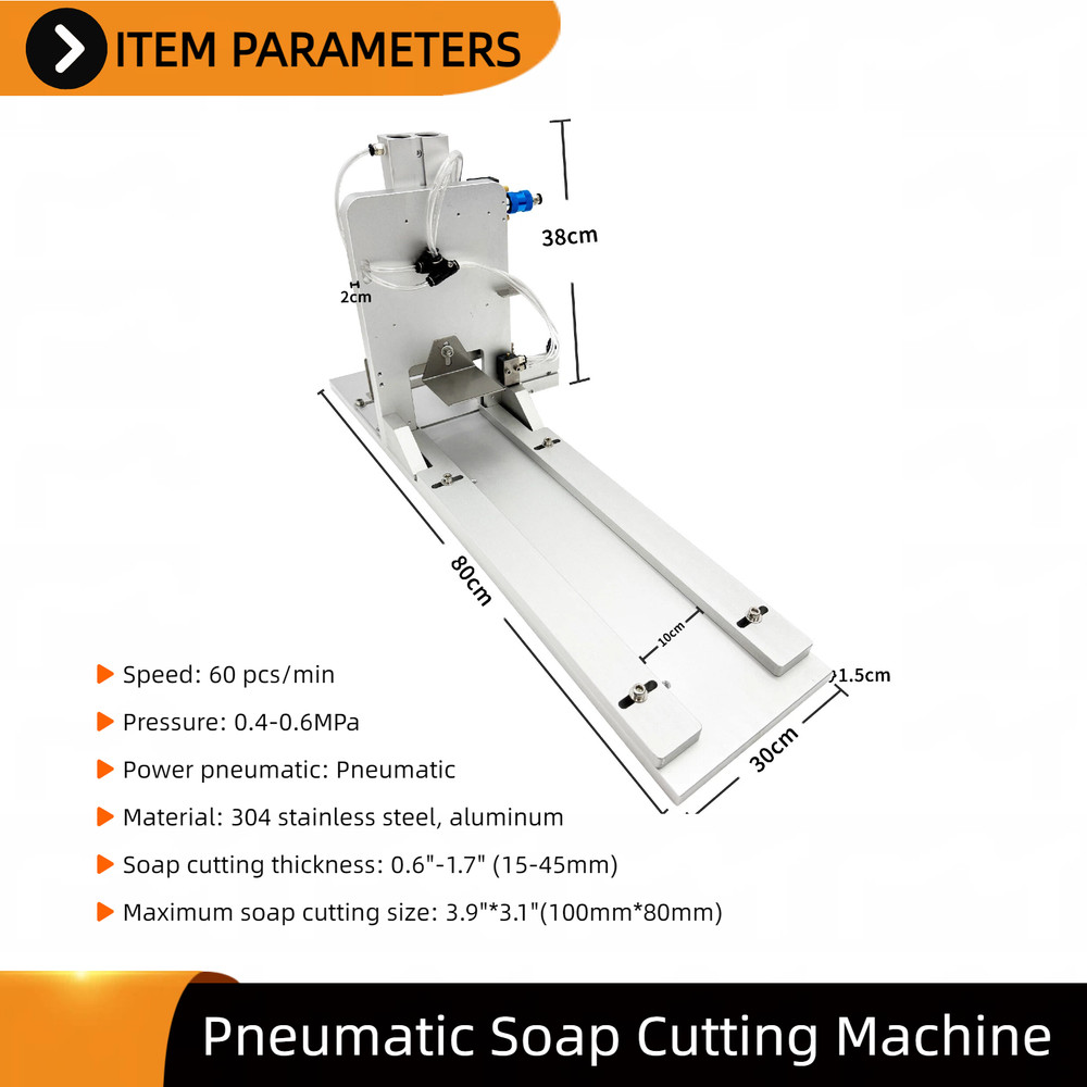 Semi-Automatic Soap Slicer Pneumatic Cutting Machine Batch Soap Processing