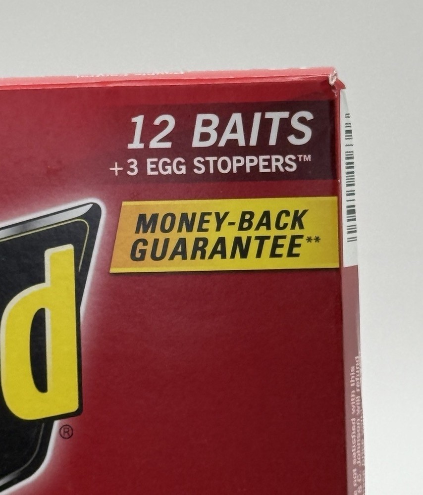2 RAID Small Roach Baits (12) + Egg Stoppers (3) NIB
