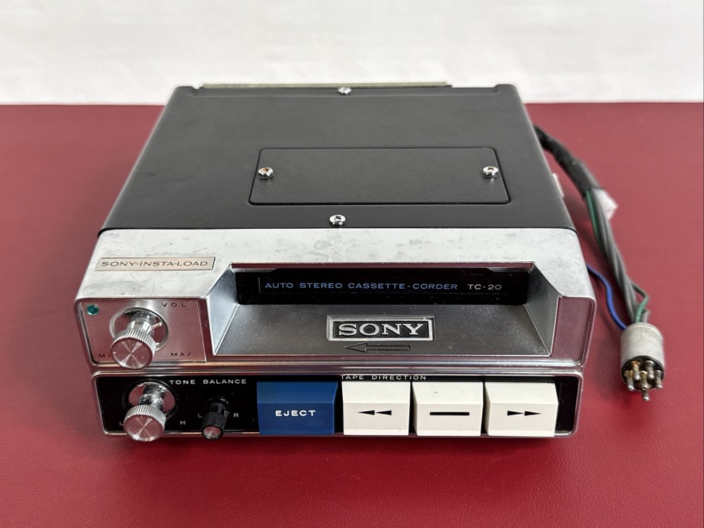 Sony Instaload TC20 Car Auto Stereo Cassette-Corder Recorder Untested