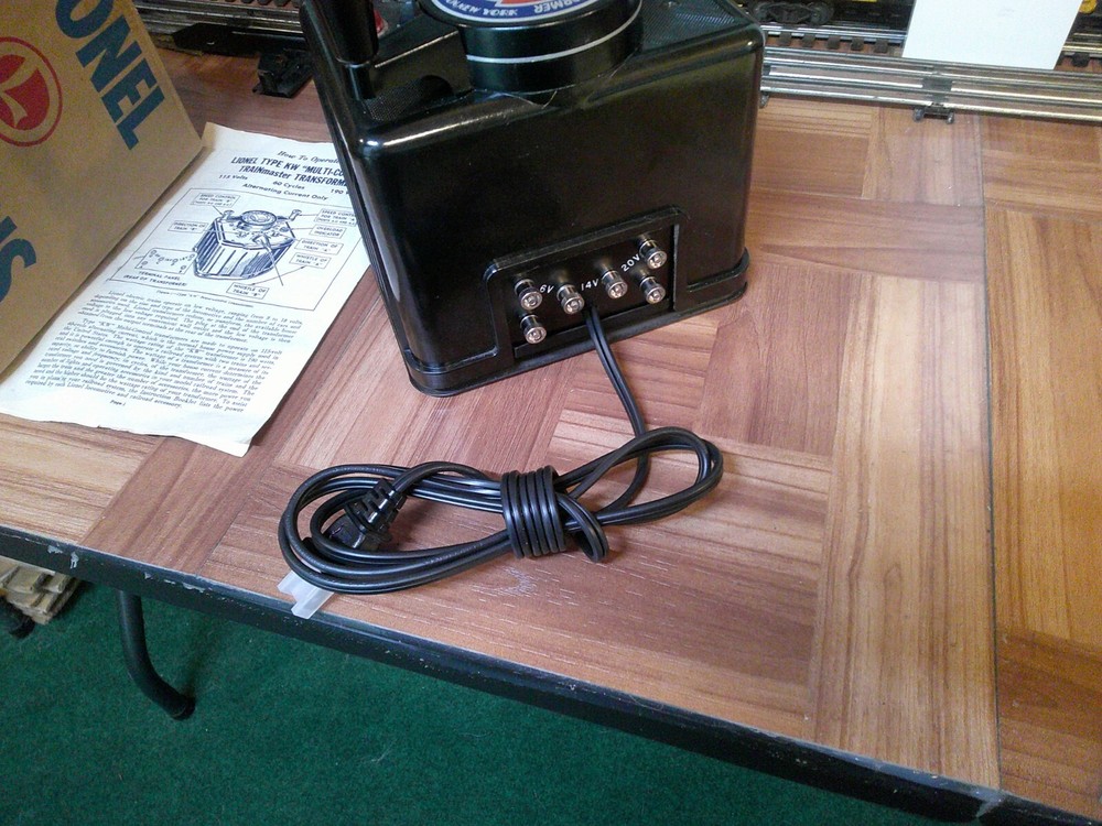 LIONEL TRAIN ACCESSORIES TRANSFORMER POST WAR TYPE K/W 190 WATTS