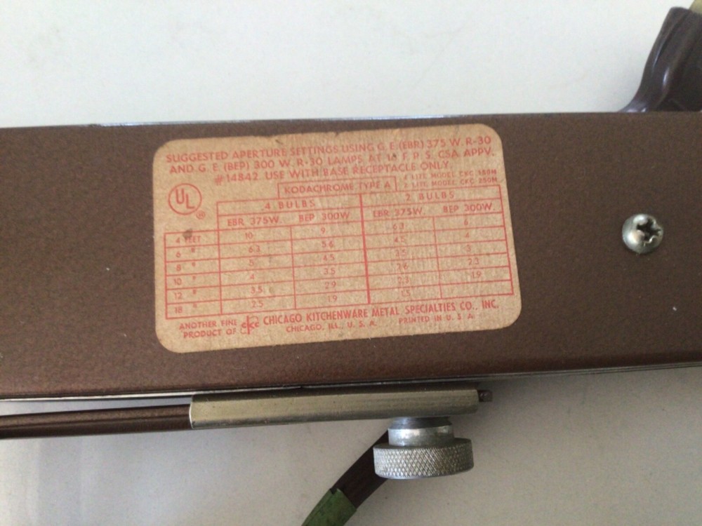 Antique Kodachrome Type A Photography Light.