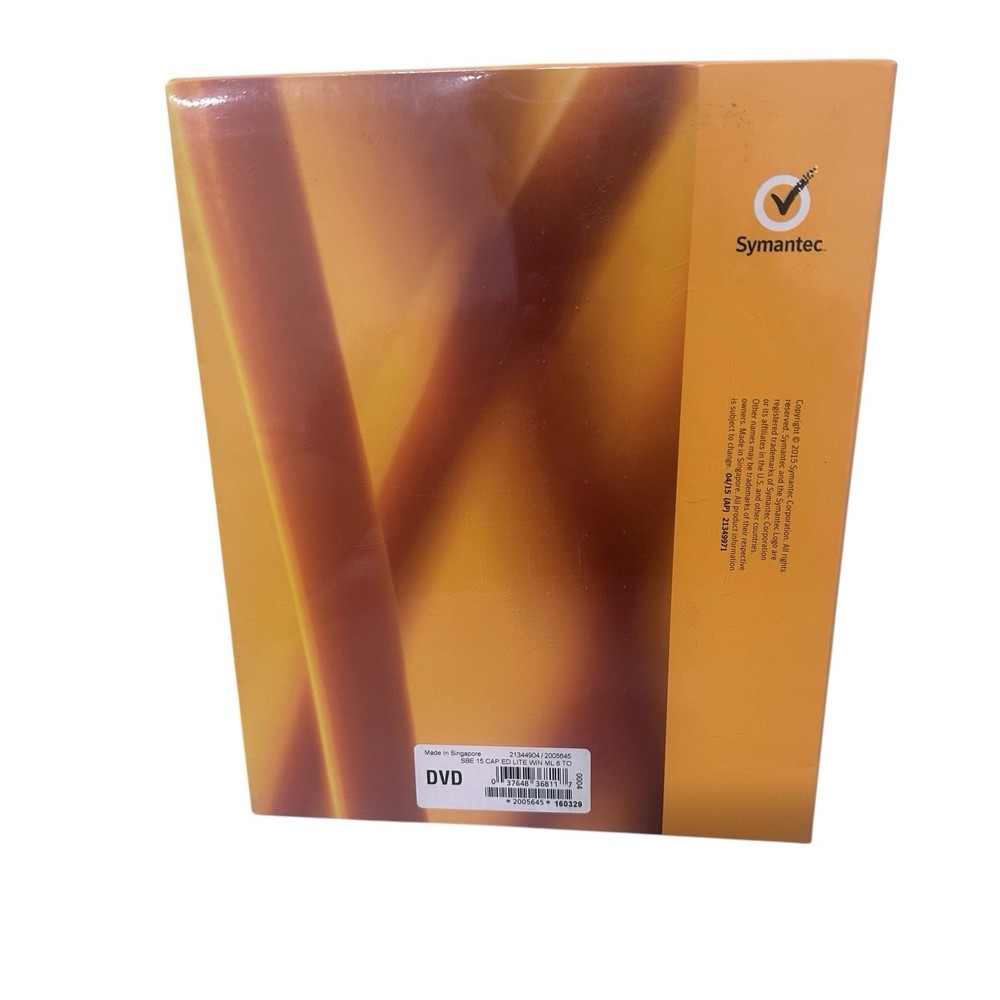 SYMANTEC BACKUP EXEC “15 Capacity Edition Lite New Sealed 2015