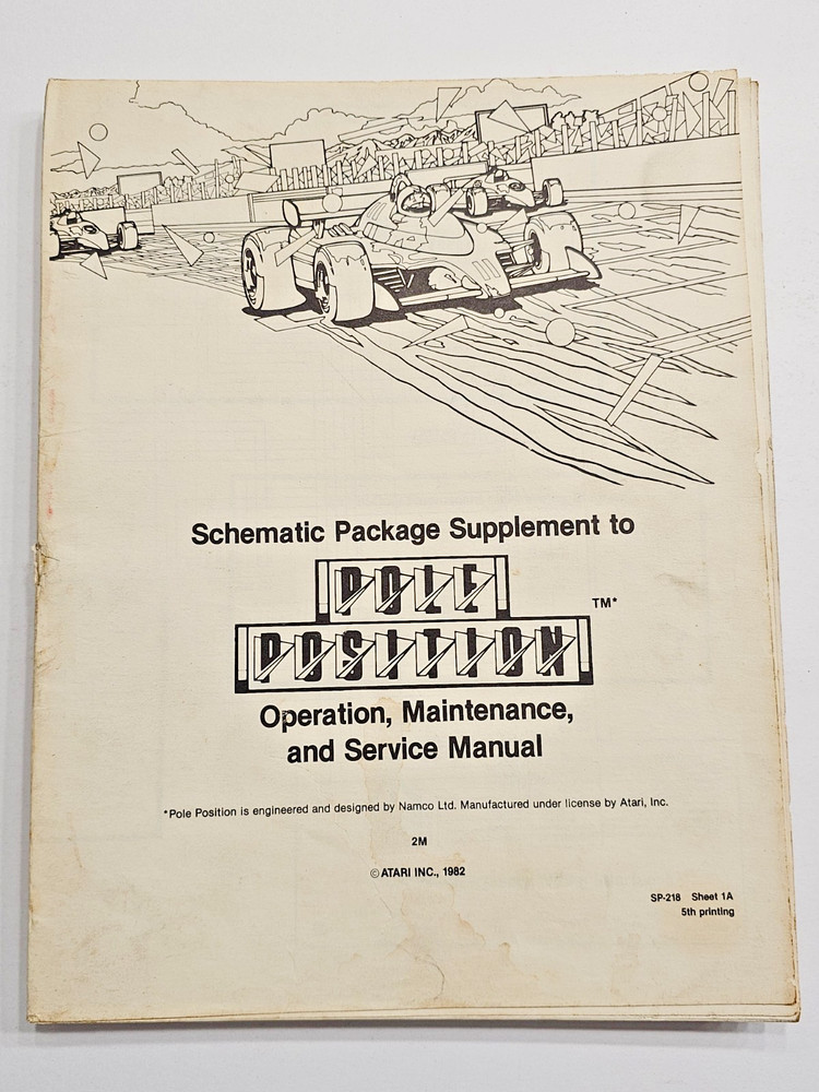ORIGINAL ATARI MANUAL COMBO FOR UPRIGHT GAMES OPERATION MAINT SERVICE SCHEMATICS
