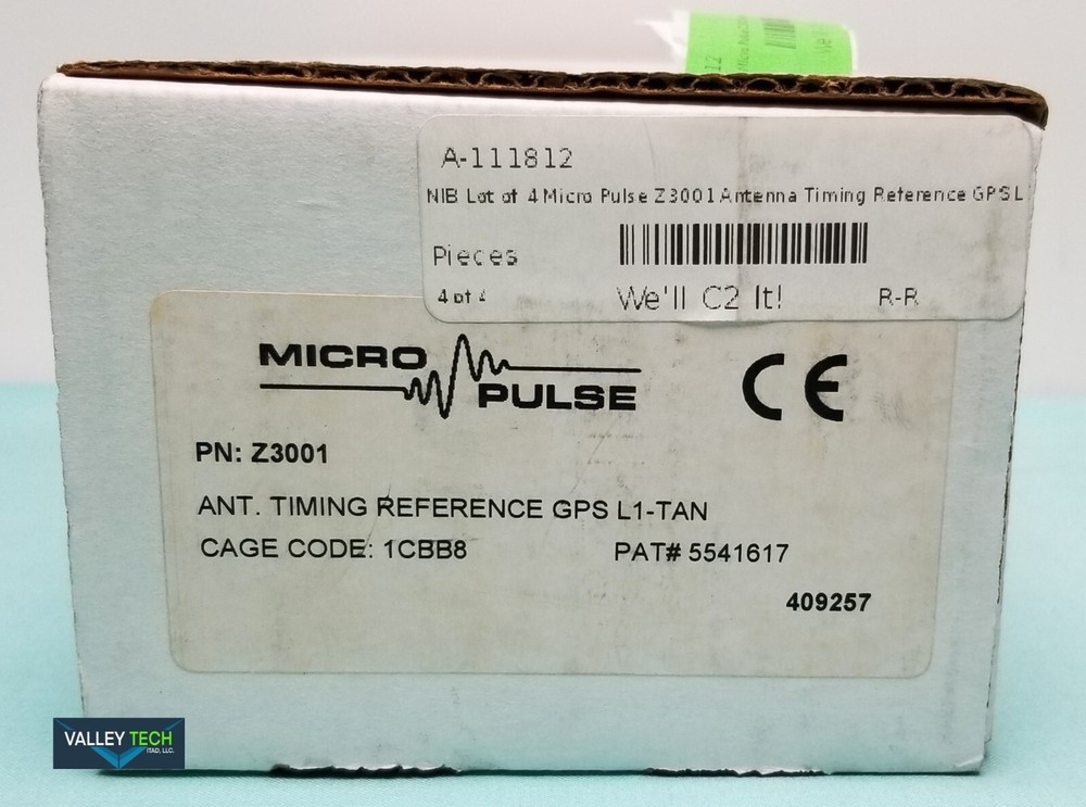 Micro Pulse Z3001 Antenna Timing Reference GPS L1 TAN Cage Code 1CBB8 NEW