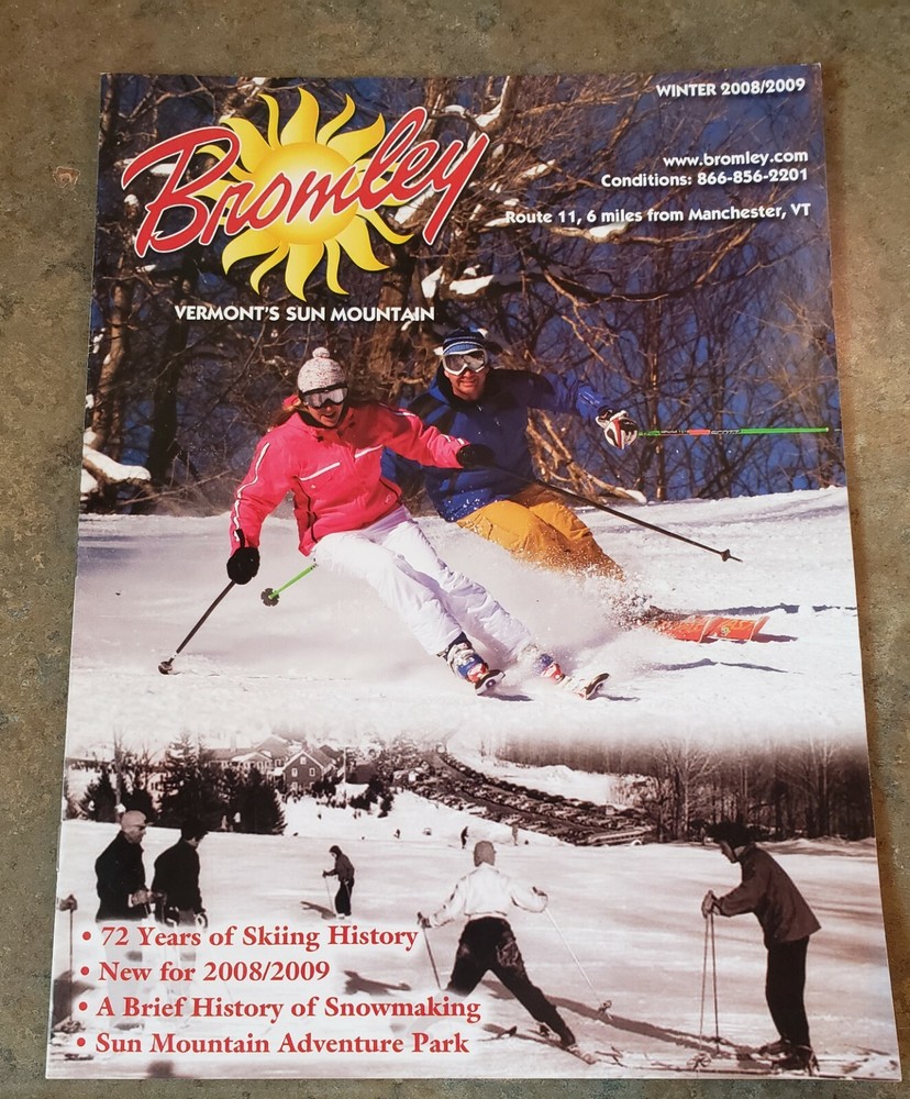 7- BROMLEY, VT SKI AREA TRAIL MAPS ALL DIFF. YRS BROCHURES & TRAIL MAPS. SEE