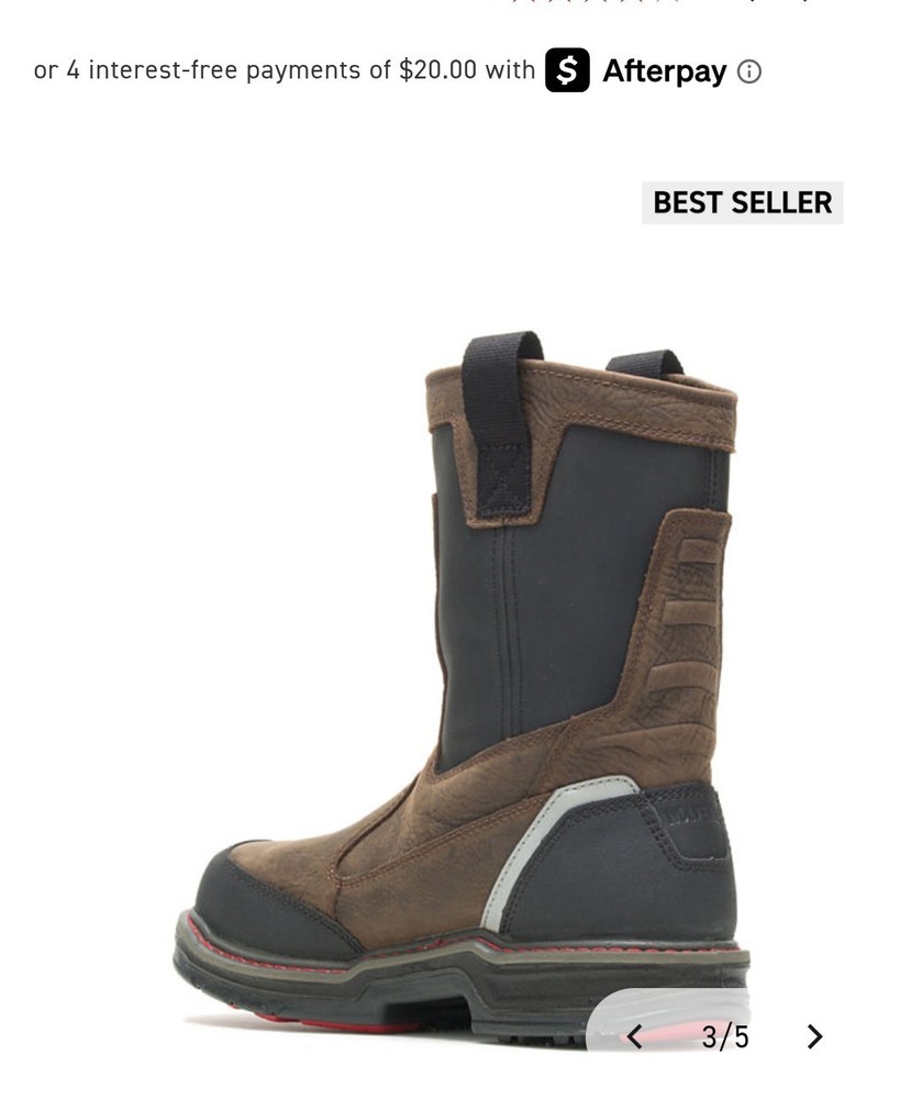 Wolverine Men Overman Waterproof CarbonMax 10" EH Work Boot Work Boots