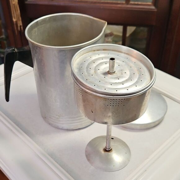 Vintage Chilton Ware Coffee Percolator with Black Handle