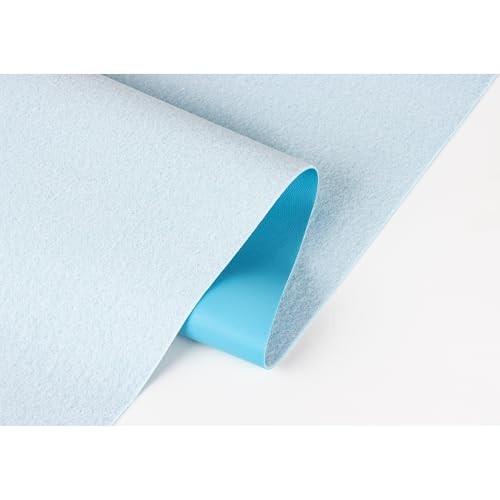Faux Leather Sheets for Craft One Roll Smooth Surface Leather Fabric Skyblue