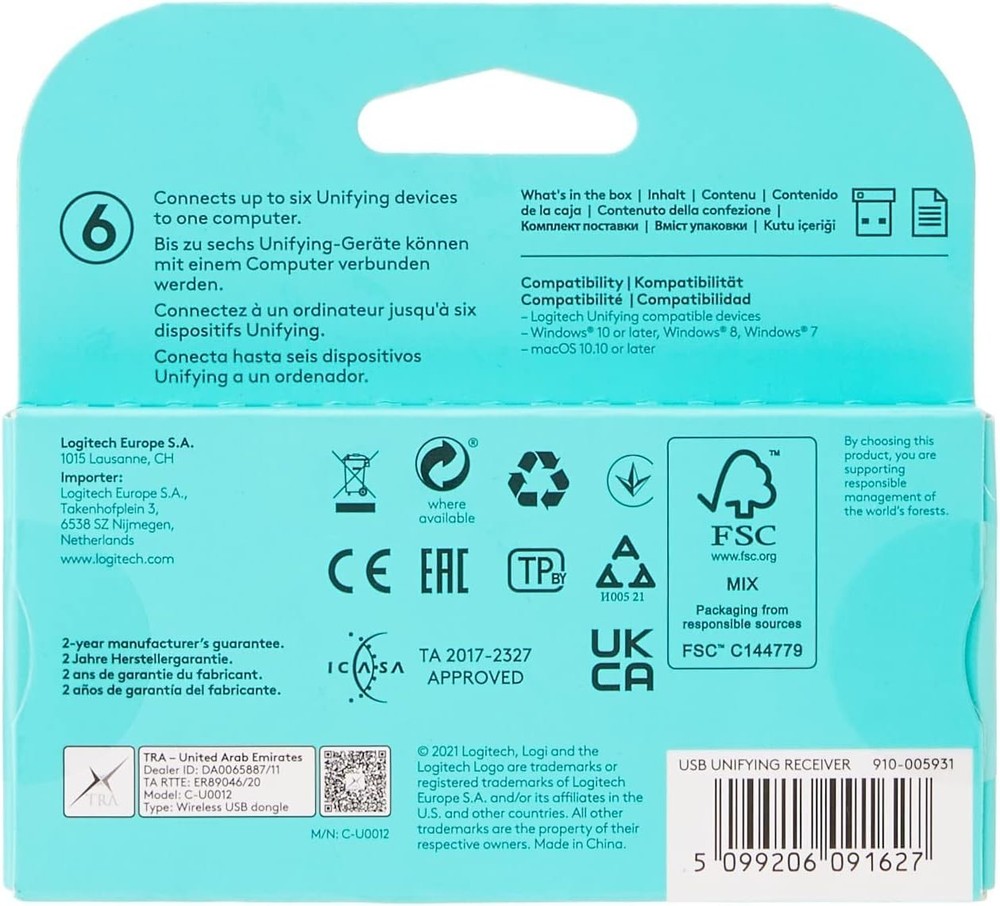 Unifying USB Receiver for Mouse MX M905 M950