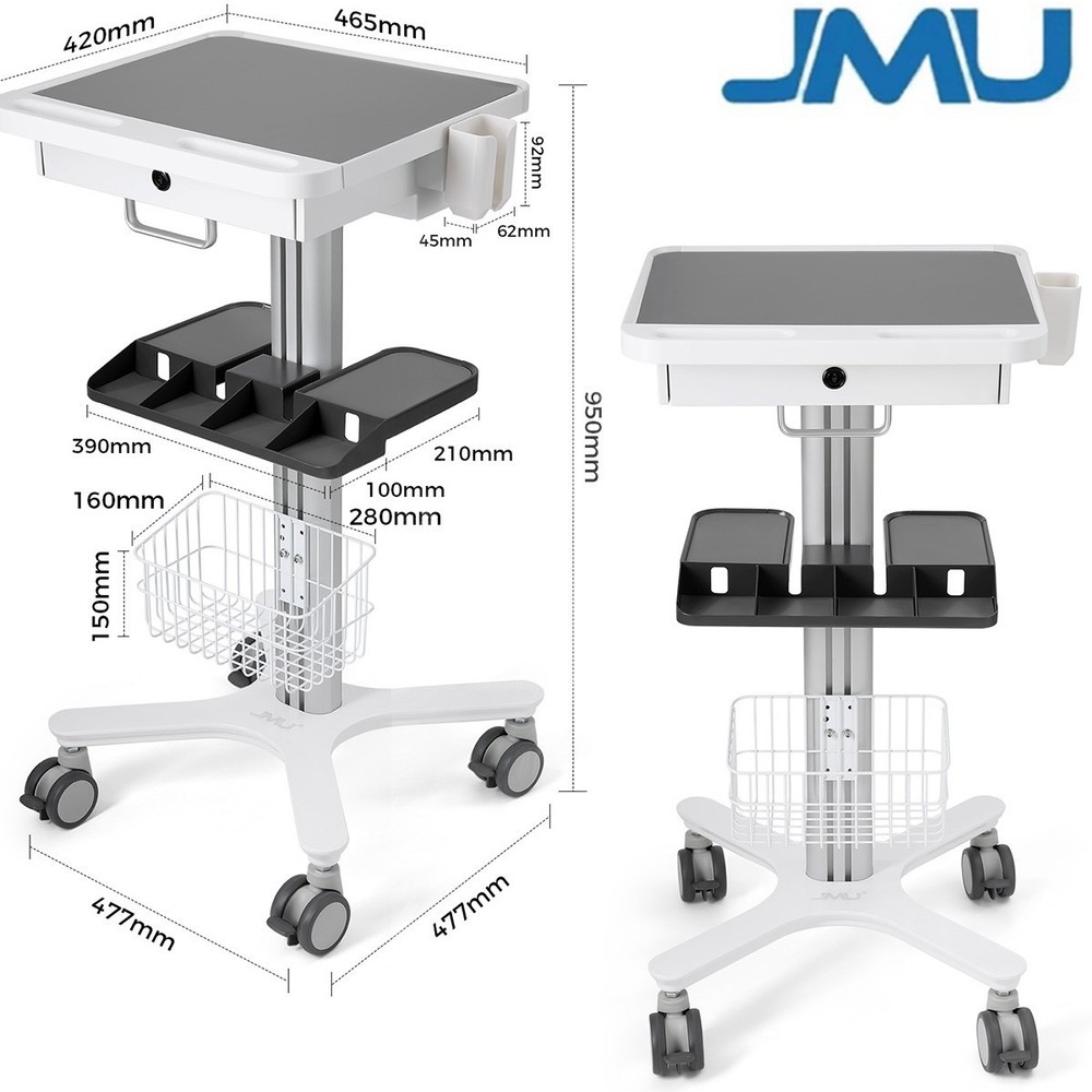 JMU Dental Multi-Function Trolley Cart Mobile Cart Standard Maximum Load