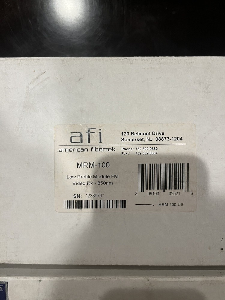 AFI FM Video Transceiver MTM-100 And Receiver MRM-100