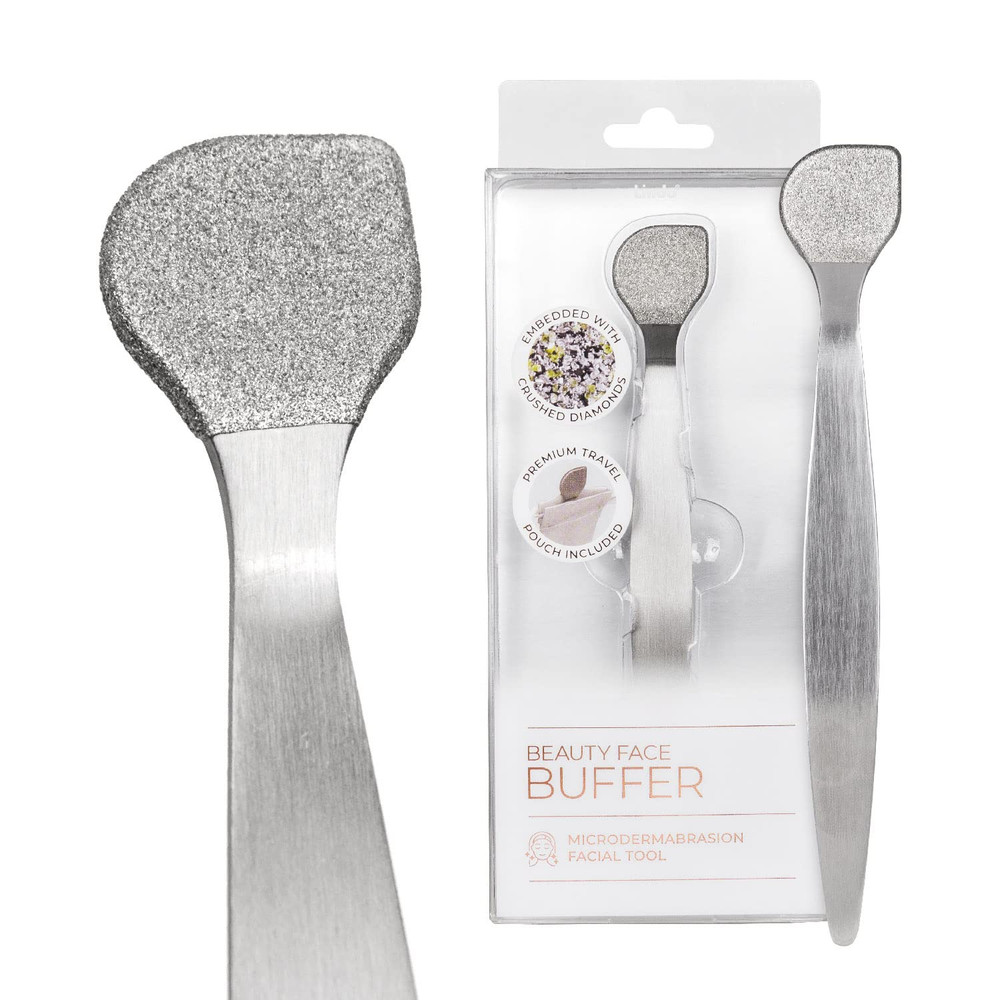 Lindo Beauty Buffer - Microdermabrasion Tool, Diamond Infused, Embedded Silicone