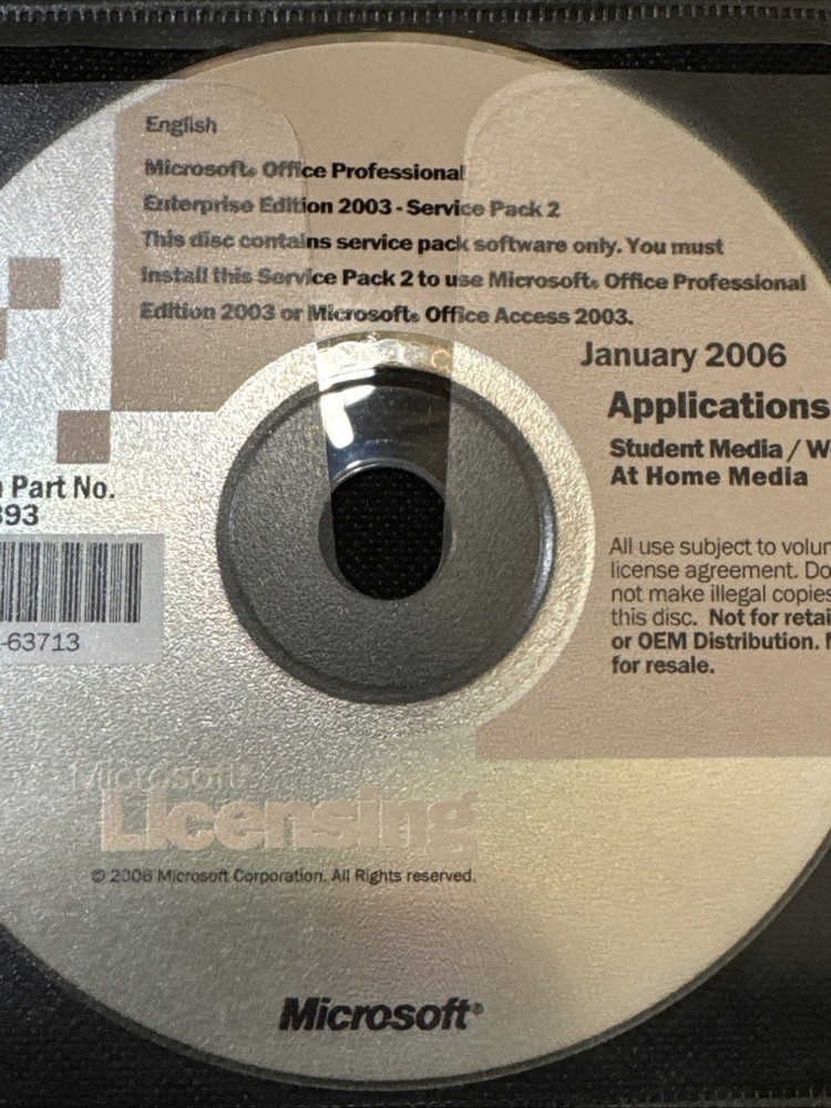 Microsoft Office 2003 Professional Enterprise With Service Pack