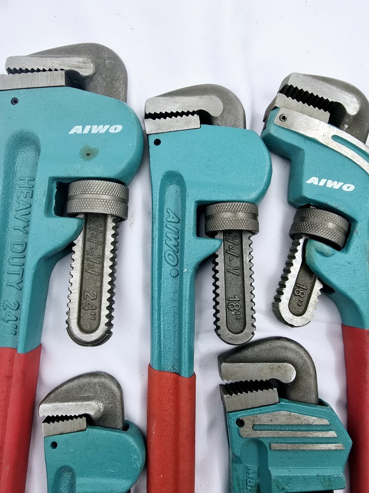 Heavy Duty Pipe Wrench - Set