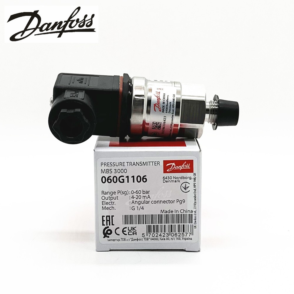 1pcs Danfoss Pressure Transmitter Sensor MBS3000 060G1106 0~60bar