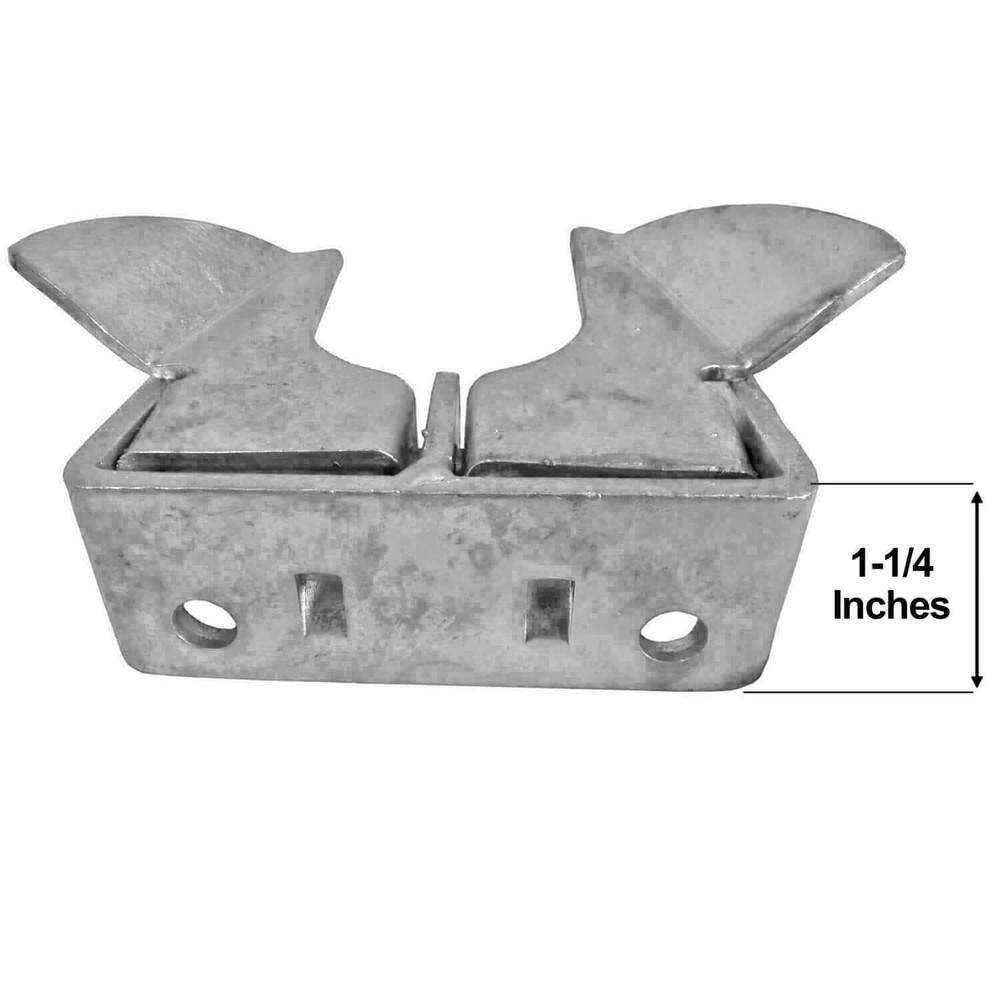 CHAIN LINK WALL MOUNT BUTTERFLY GATE LATCH: Chain Link Gate Frames 1-3/8-1-5/8"