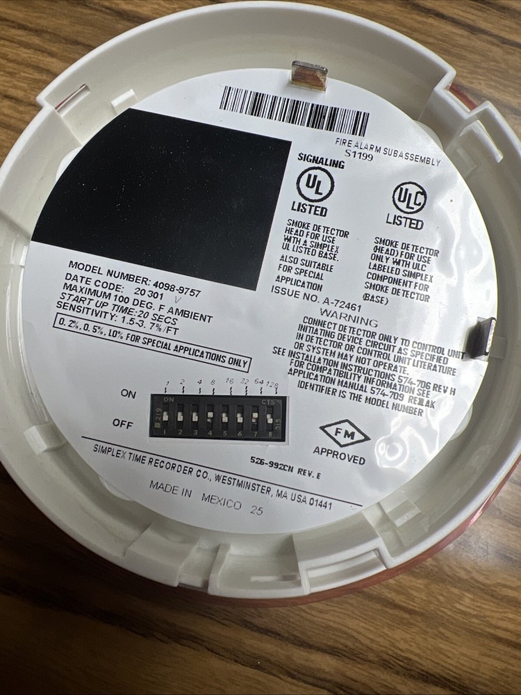 Simplex 4098-9754 Fire Alarms - White