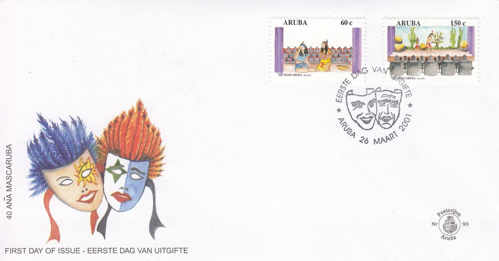 Arubu Issue FDC 2001 (93) Culture