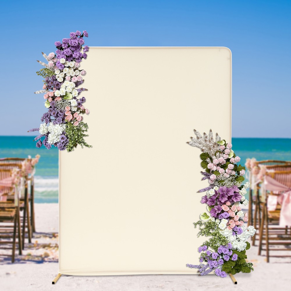 Iron Wedding Backdrop Stand Backdrop Frame with Elastic Cloth Cover