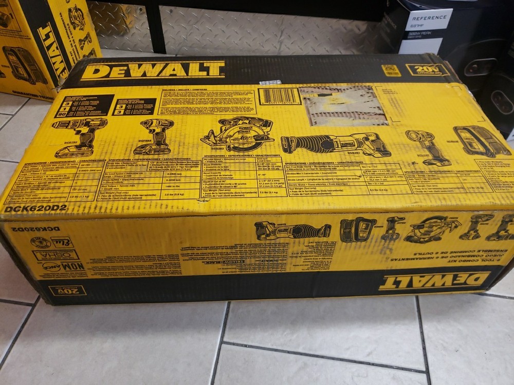 DEWALT 20V MAX Combo Kit, Power Tool Combo Kit, Compact 6-Tool (DCK620D2)