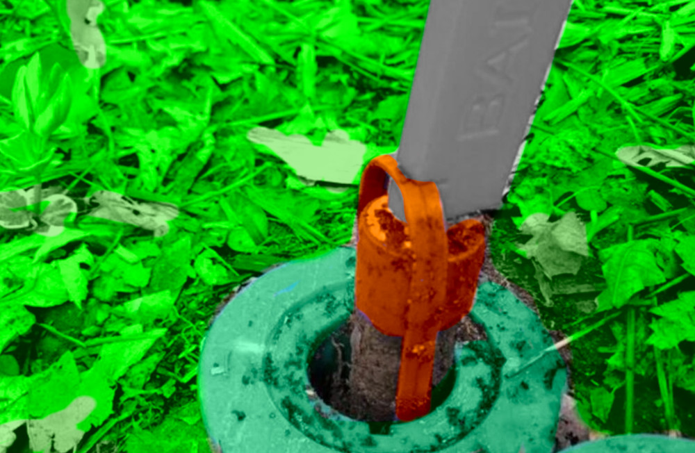 Termite Bait Station Key - Termite Access Tool - Grey