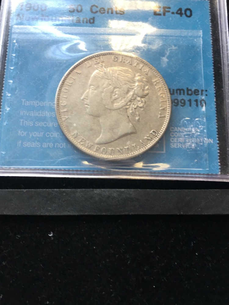1900 CCCS Graded Newfoundland, Fifty Cent **EF-40**