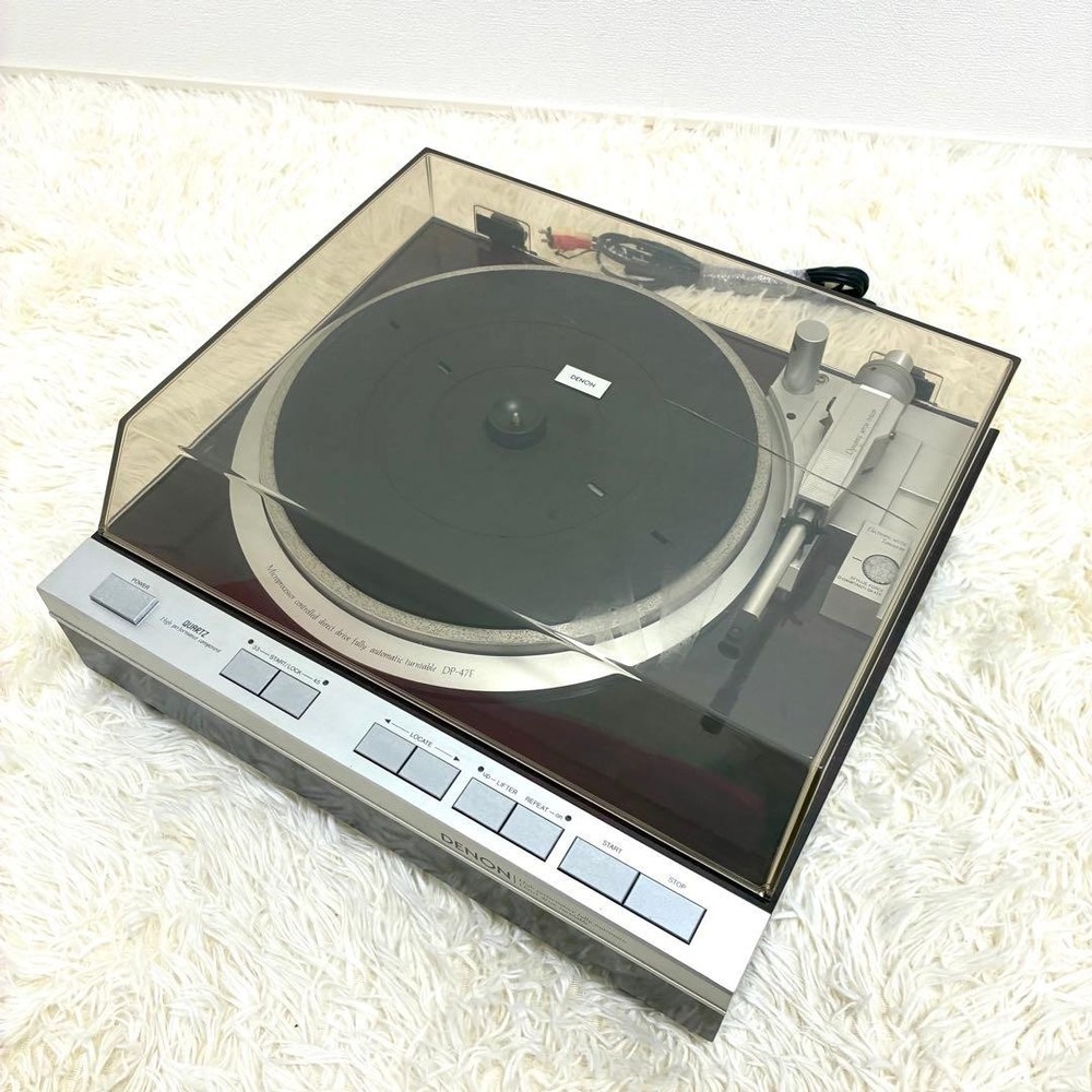 DENON DP-47F Fully Automatic Direct Drive Turntable Record Player Audio Used
