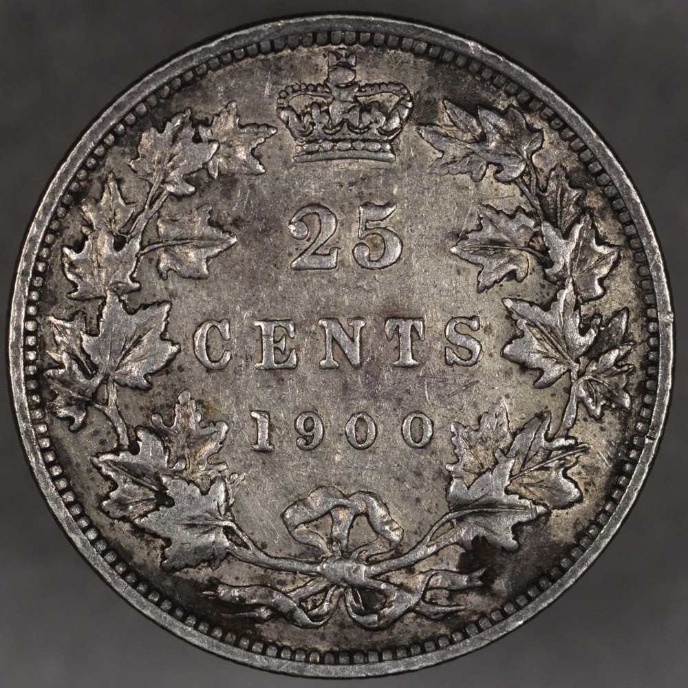 1900 Canada Silver 25 Cents