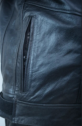 Leather Motorcycle Jackets PREMIUM NORDMEN BLACK