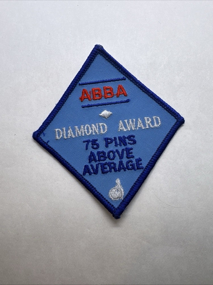 ABBA Diamond Award - 75 Pins Above Average   Bowling